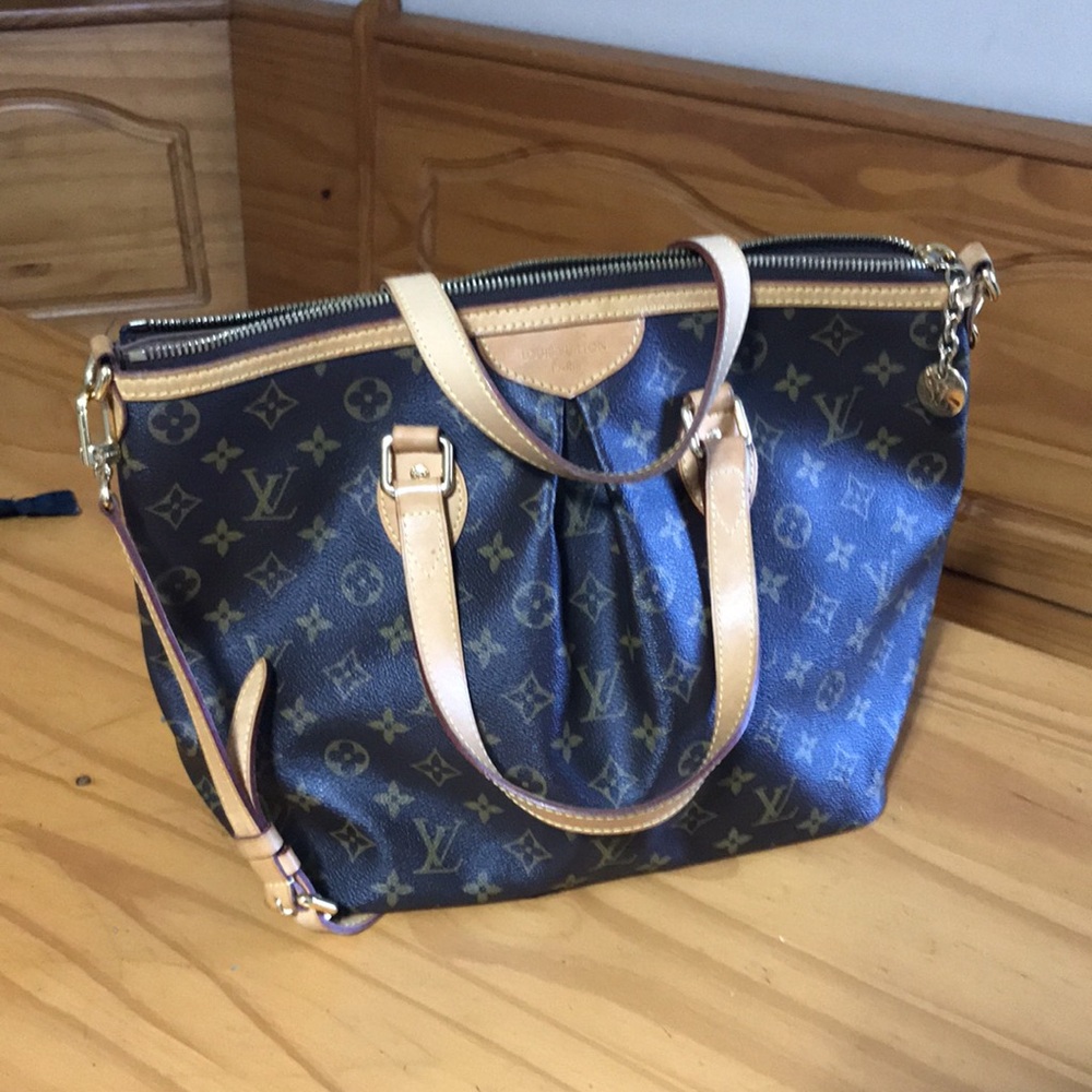 🌟 3 WAY 🌟 zipper Louis Vuitton Palermo pm crossbody French - Picture 5 of 16